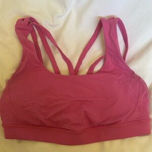 NWOT Lululemon Sports Bra Pink Size 8